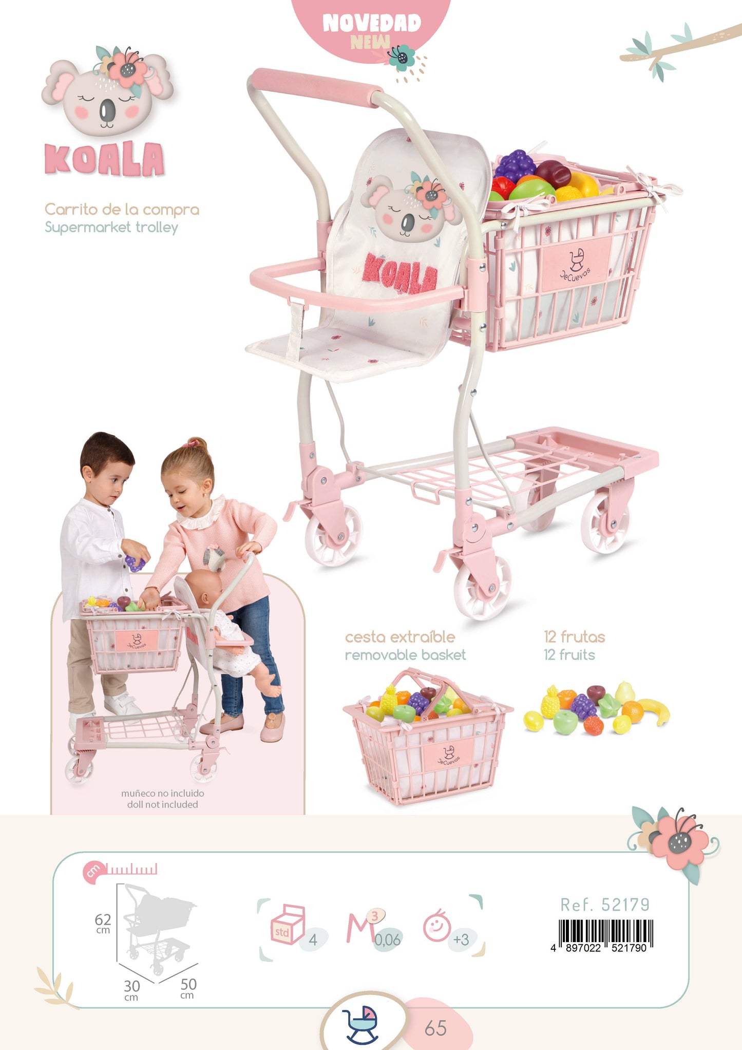 52179 Supermarktwagen mit Babytrage