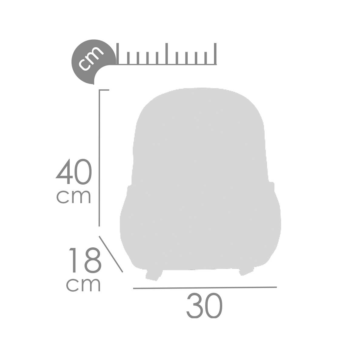 10346 NIZA Schulrucksack mit mehreren Taschen