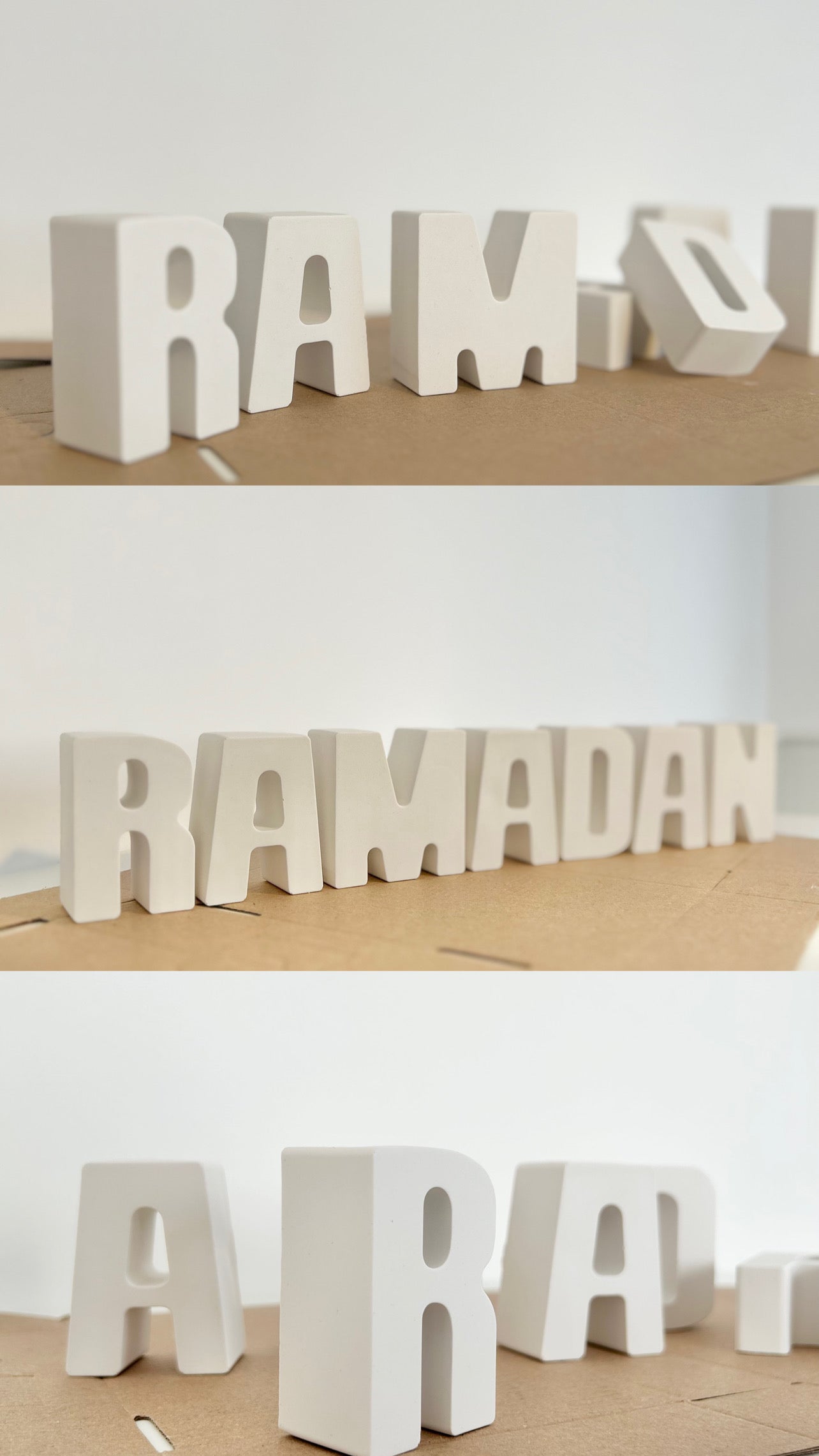 RAMADAN Buchstaben zum Bemalen
