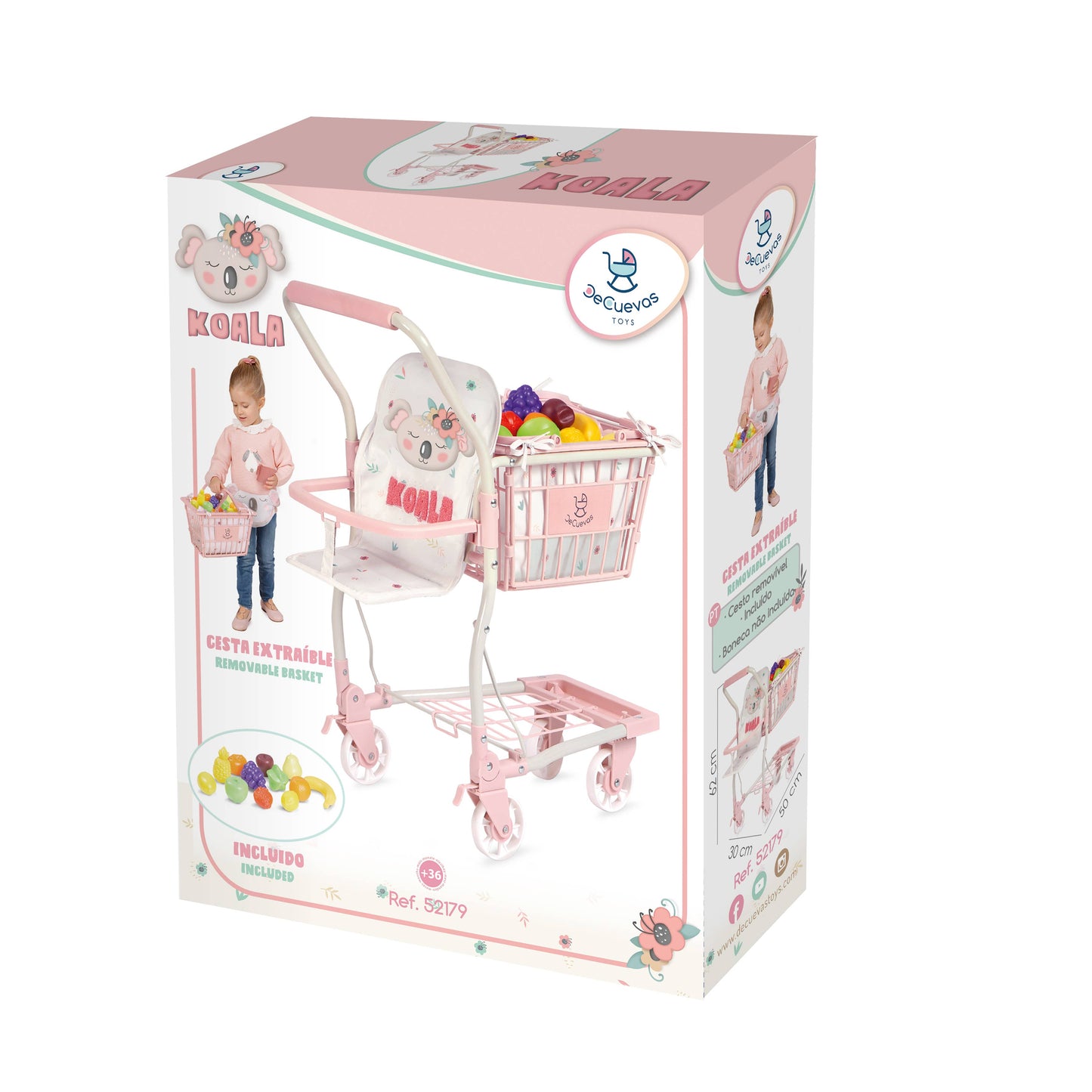 52179 Supermarktwagen mit Babytrage