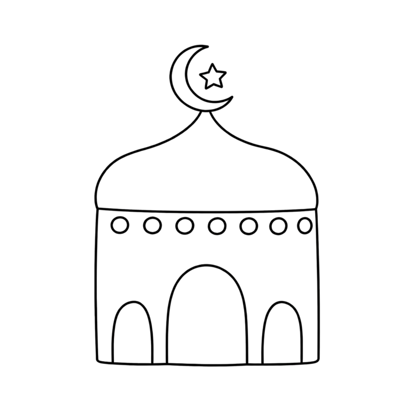 Malbuch für Mini Muslime