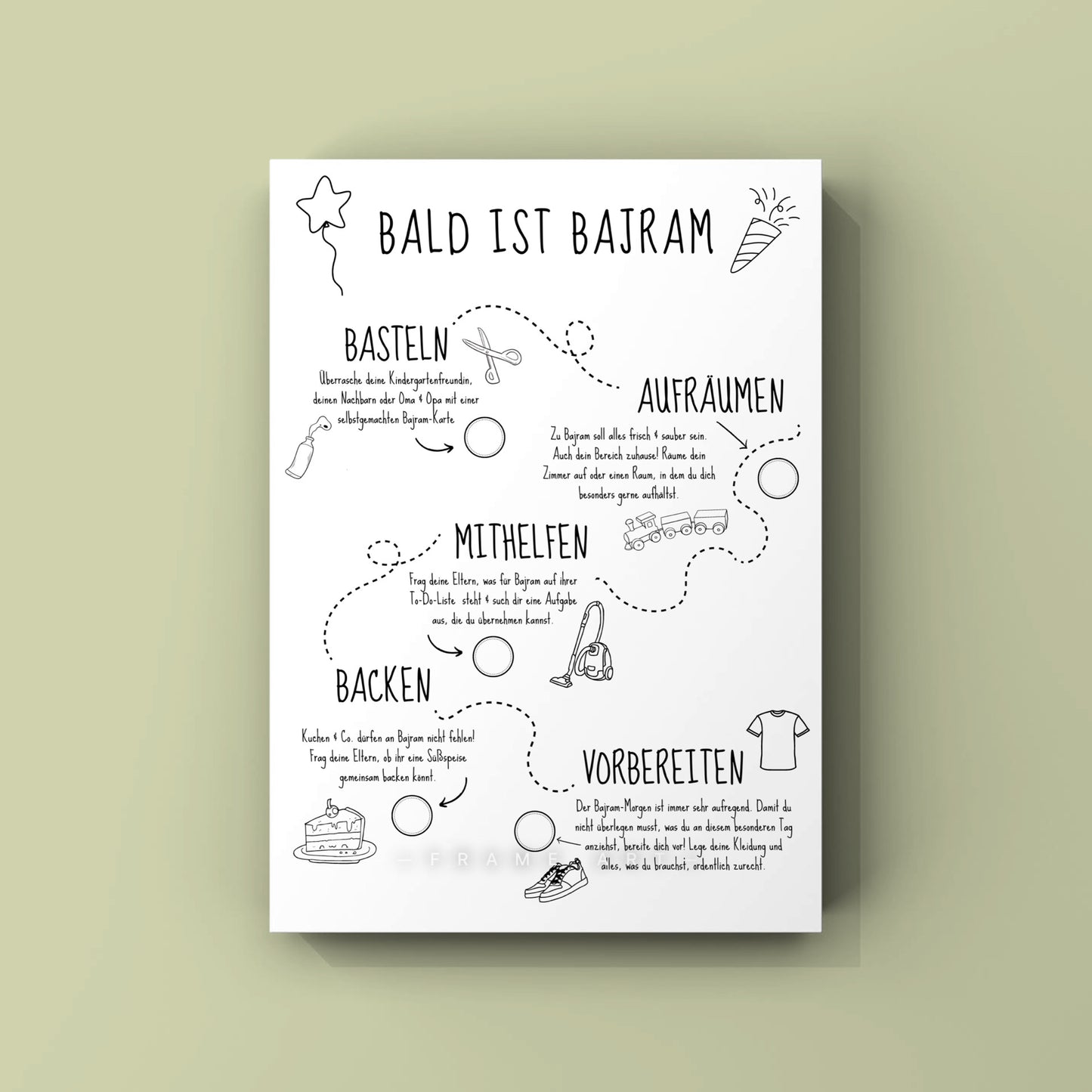 To Do Liste für Bajram