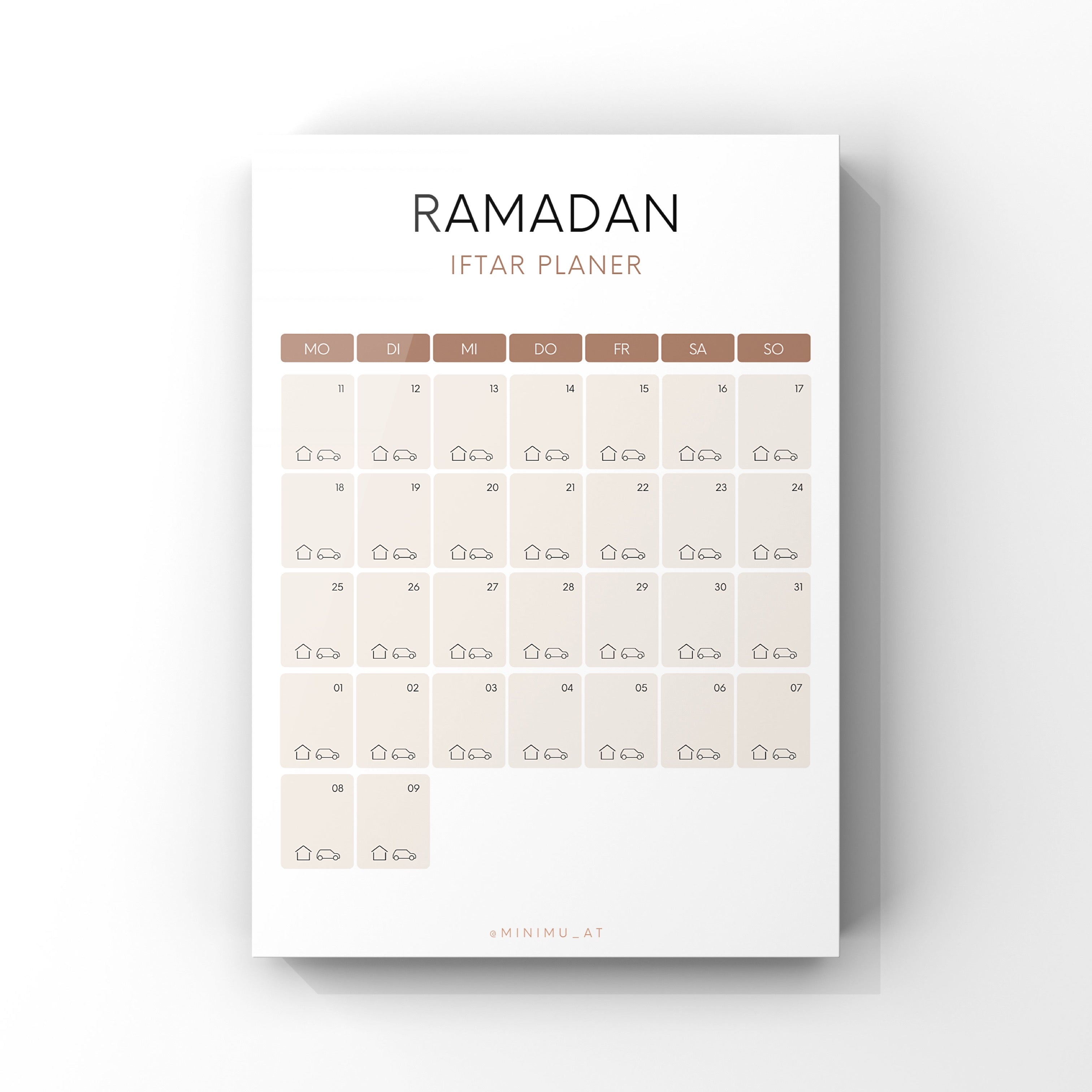 Ramadan Planer Set – Minimu