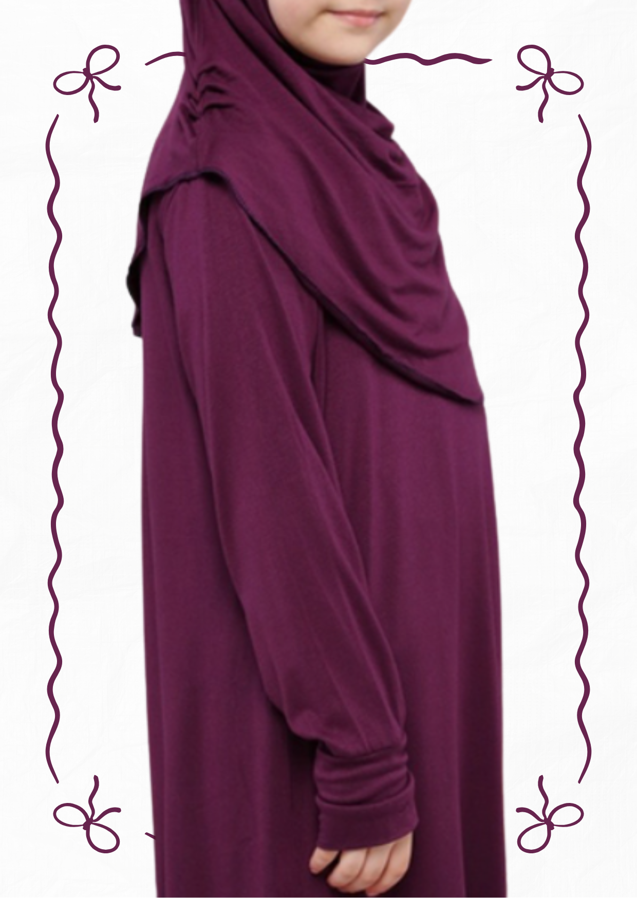 Kleid für Mädchen mit Kopftuch