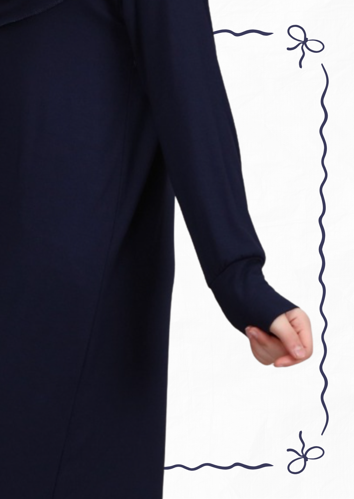Kleid für Mädchen mit Kopftuch