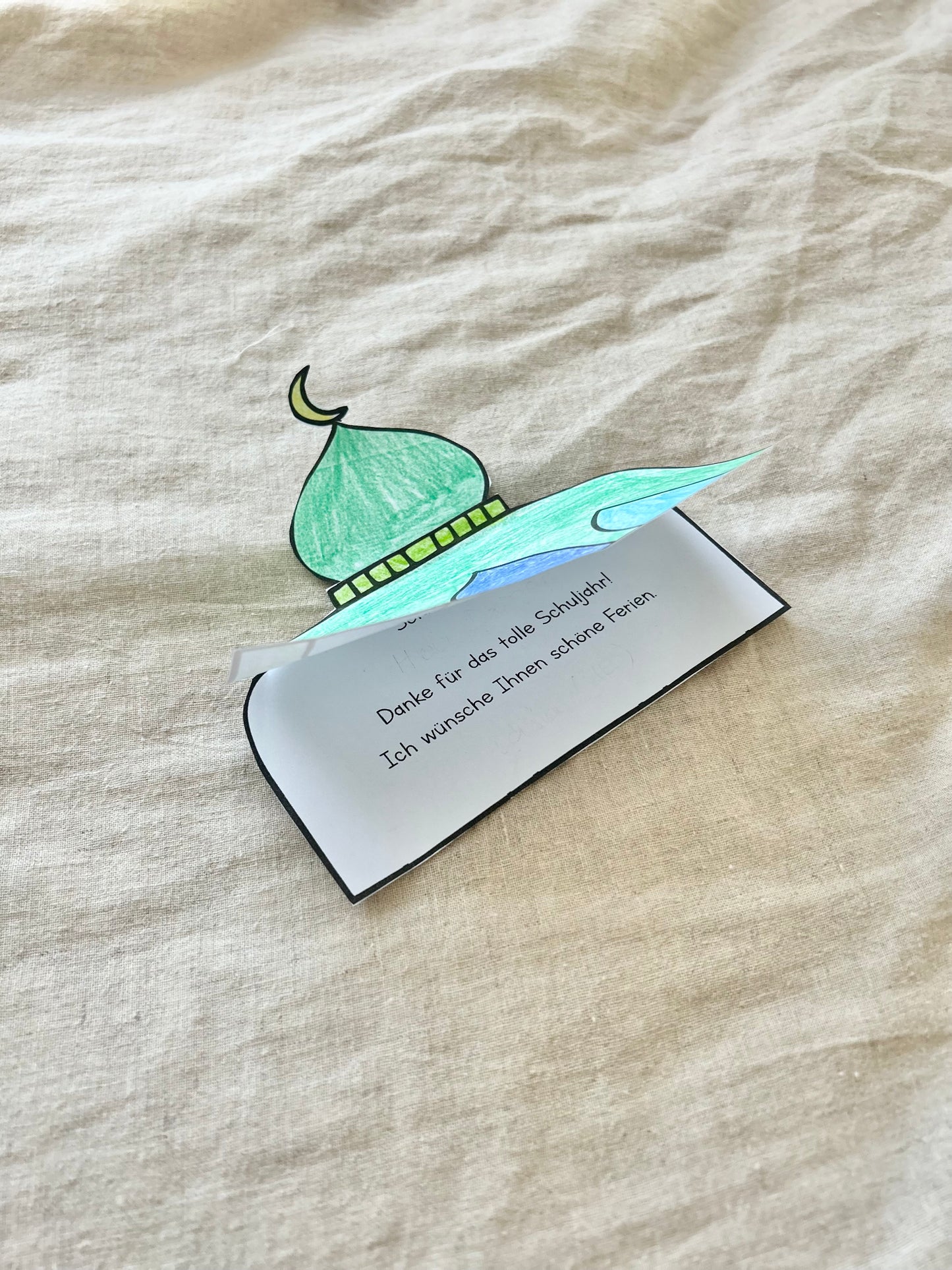 Moschee-Karte zum Schuljahresende