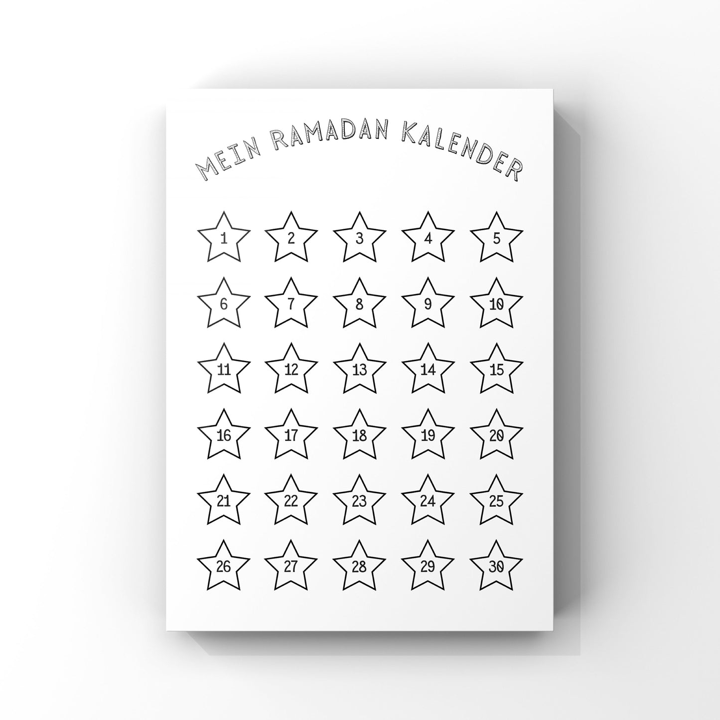 Ramadan Kalender "Sternchen"