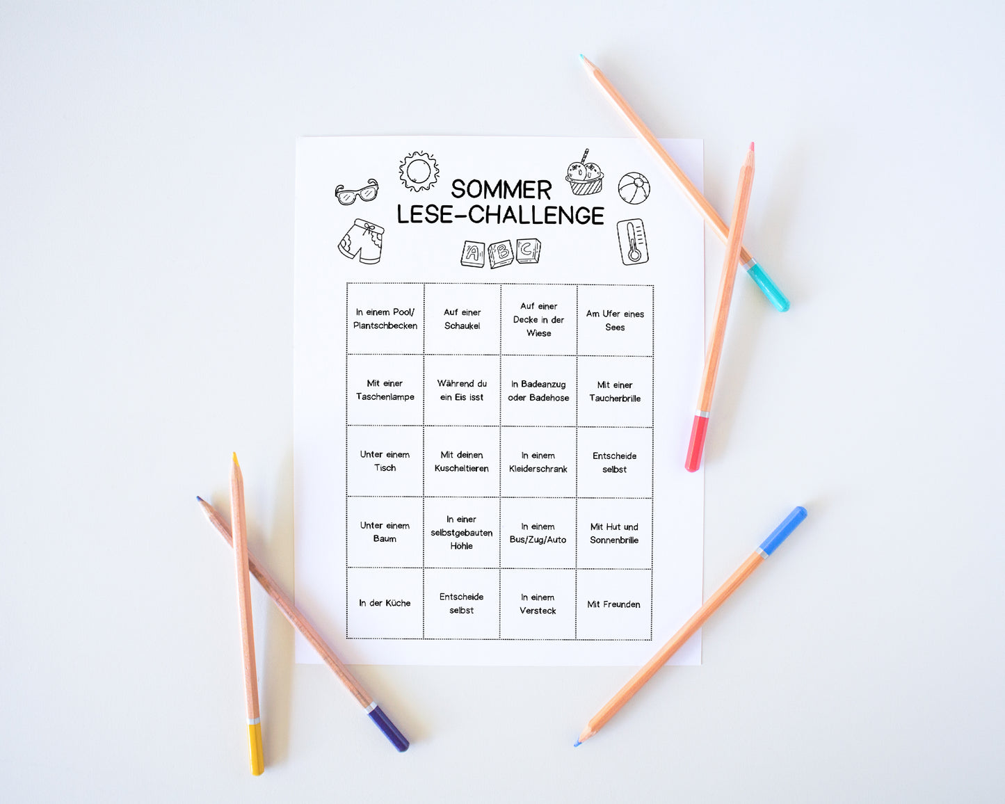 Sommer Lese-Challenge