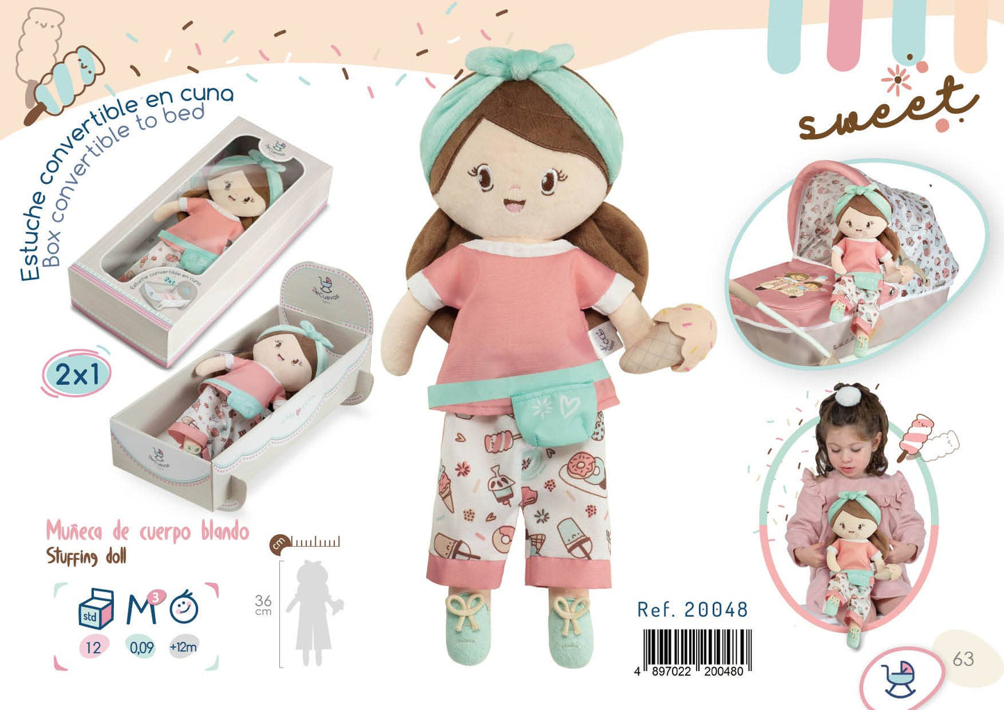 20048 „SÜSSE“ KUSCHELPUPPE