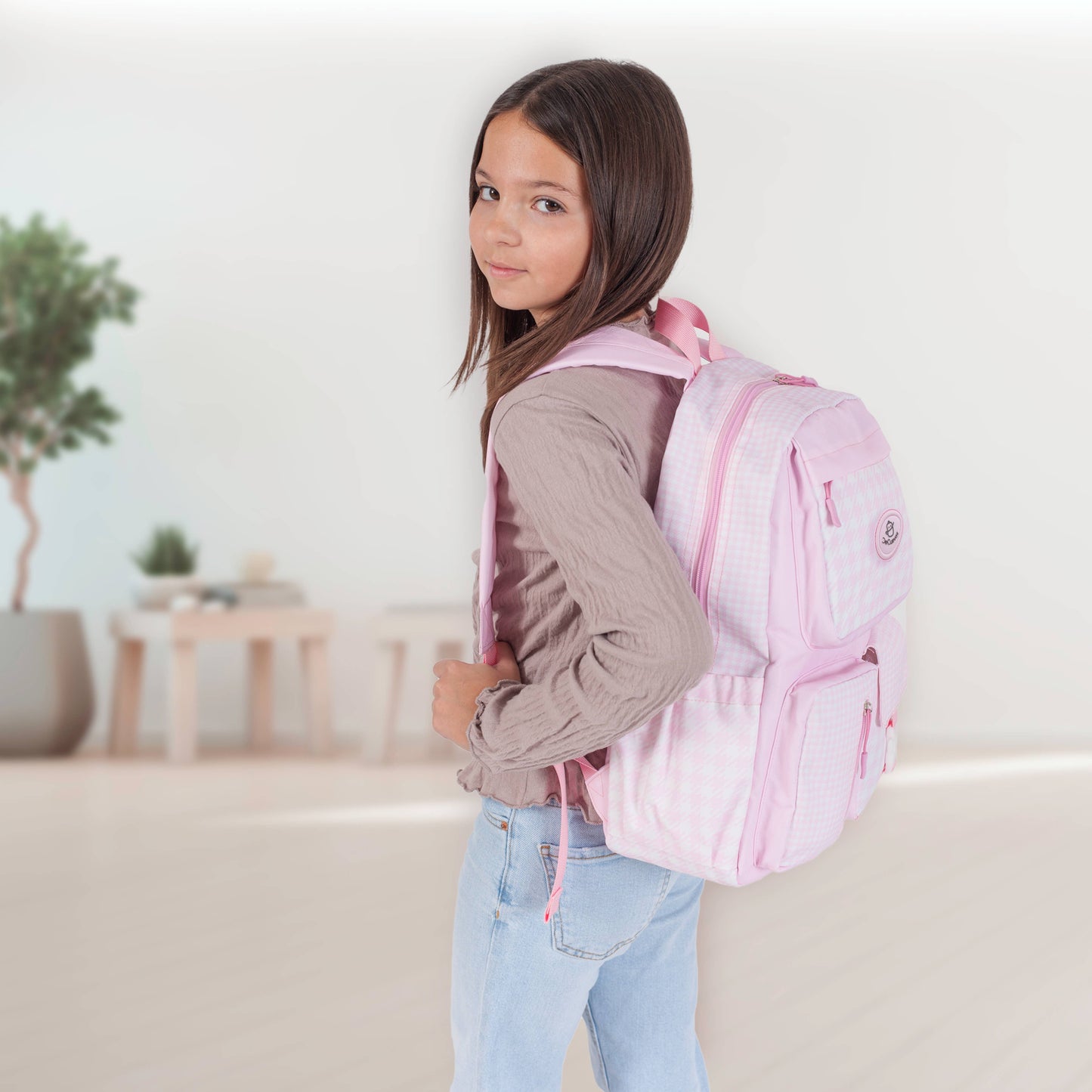 10346 NIZA Schulrucksack mit mehreren Taschen