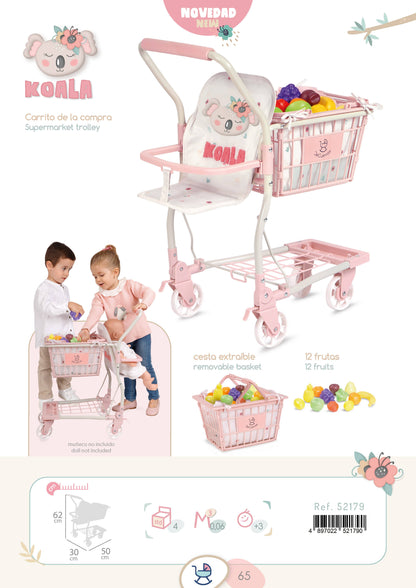 52179 Supermarktwagen mit Babytrage