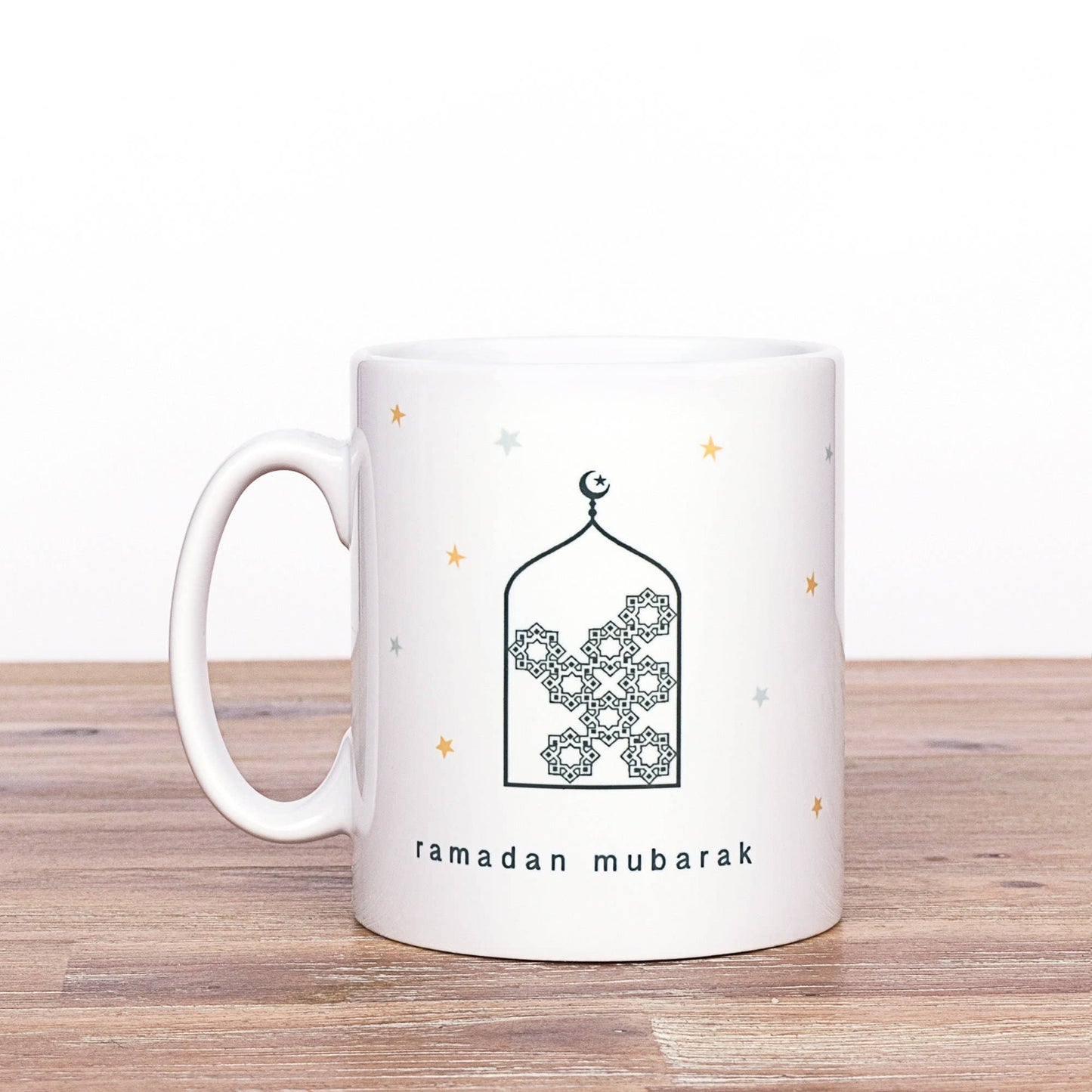 Ramadan Mubarak Tasse mit geometrischem Muster