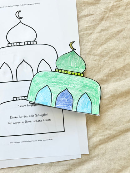 Moschee-Karte zum Schuljahresende