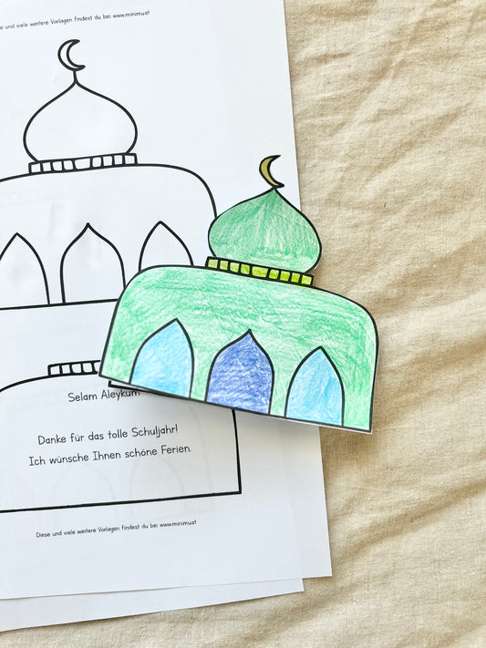 Moschee-Karte zum Schuljahresende