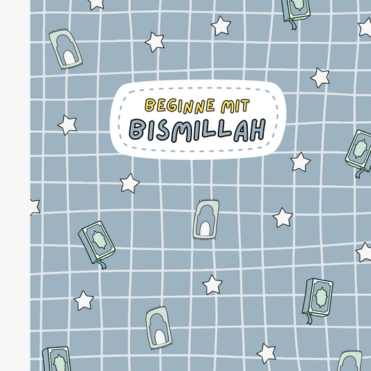 Bismillah-Notizbuch / Blau