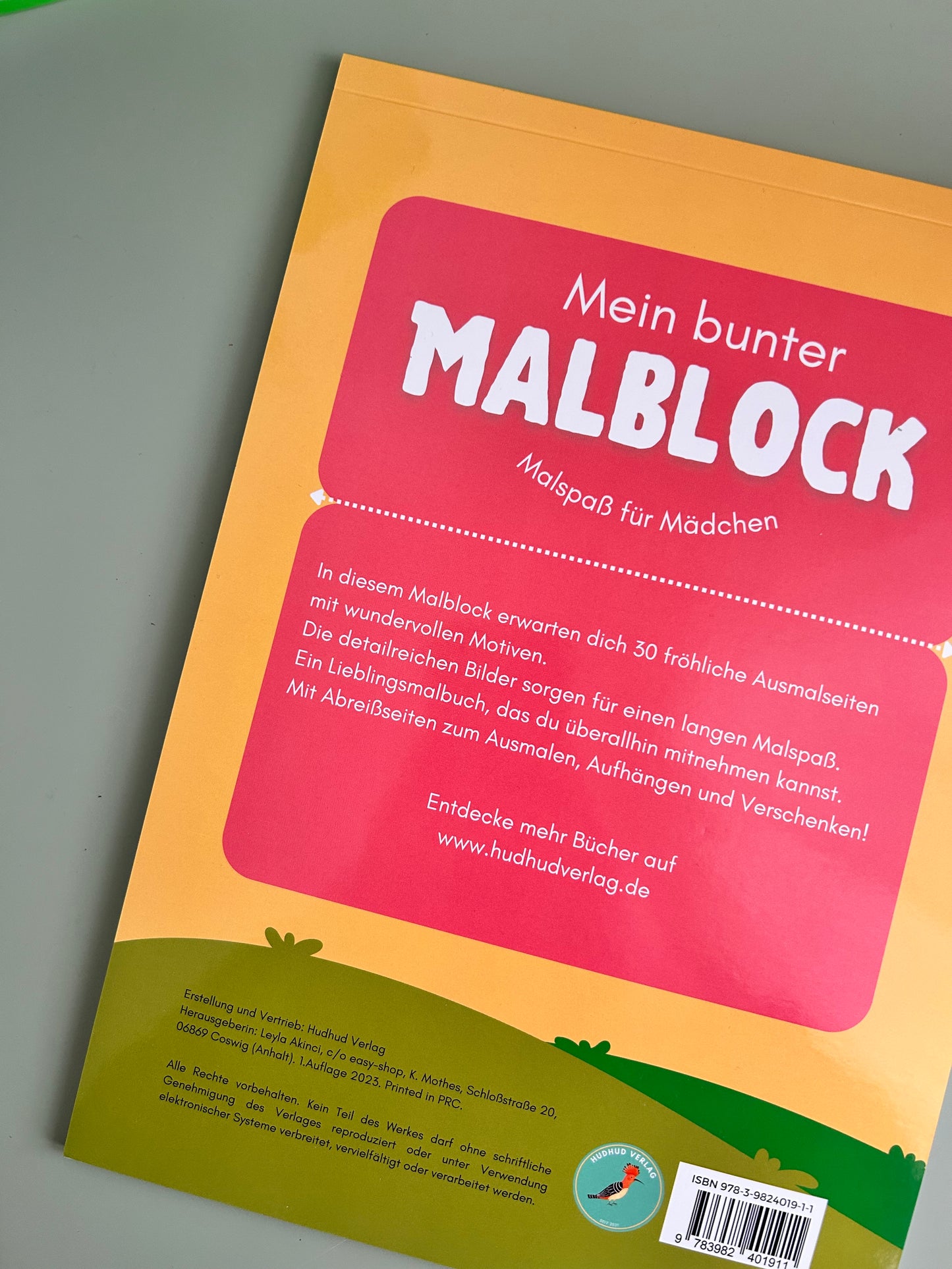 Mein bunter Malblock - Malspaß für Mädchen