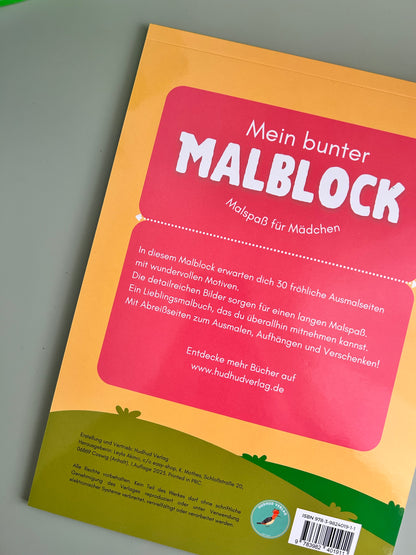 Mein bunter Malblock - Malspaß für Mädchen