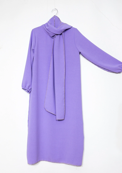 Kleid mit Hijab für Mädchen ab 3 Jahren / Modell 1