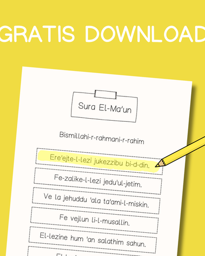 Sure lernen - Zeile für Zeile (Gratis PDF)