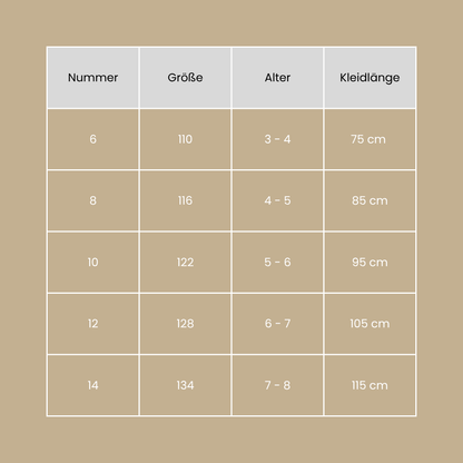 Kleid mit Hijab für Mädchen ab 3 Jahren / Modell 1