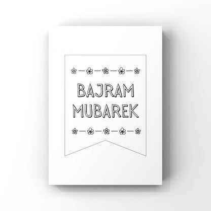 Bajram Girlande zum Ausdrucken