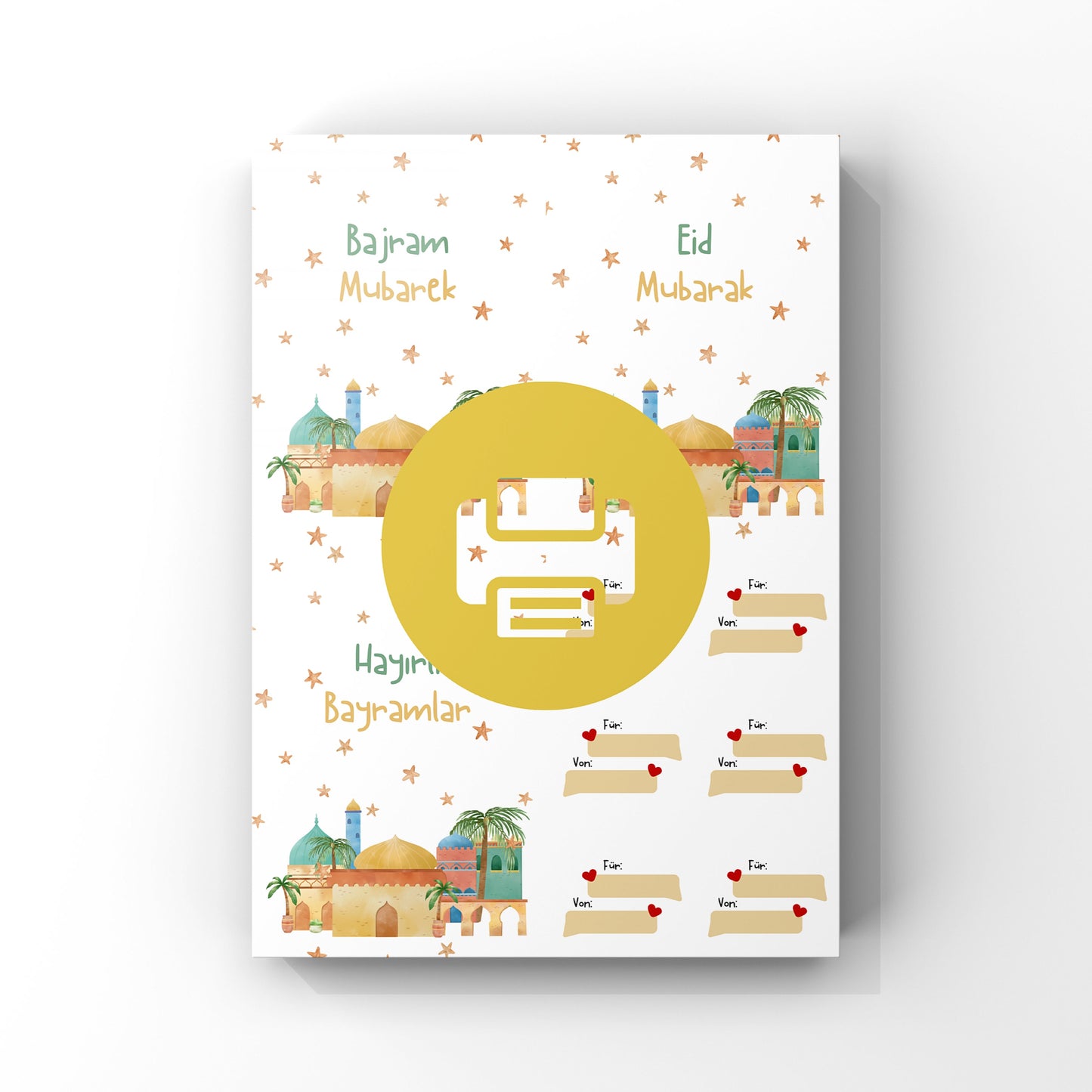 DIY Bajram Karten zum Ausdrucken & Basteln