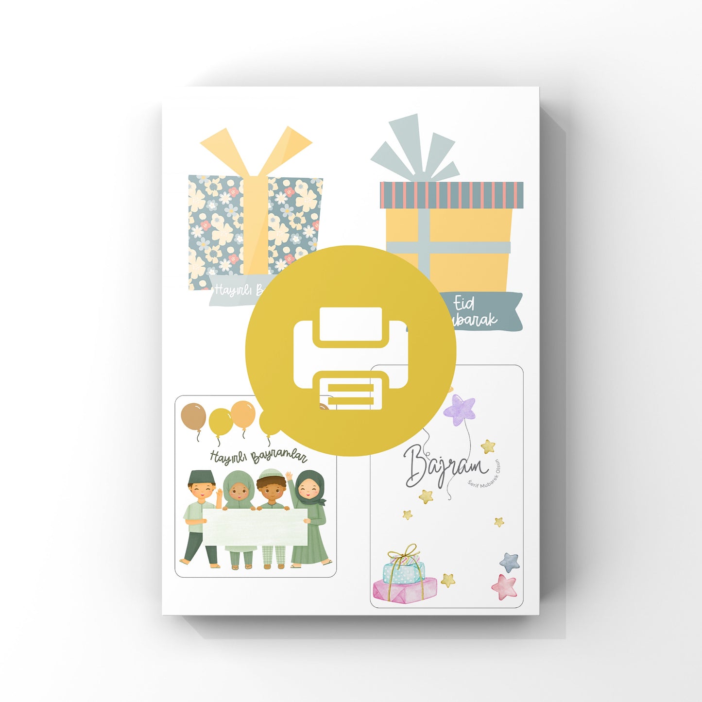 DIY Bajram Karten zum Ausdrucken & Basteln
