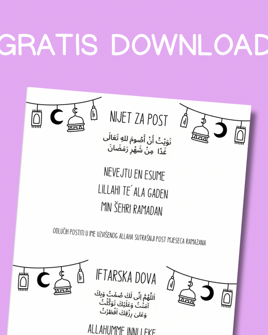 Nijet za post & Iftarska dova